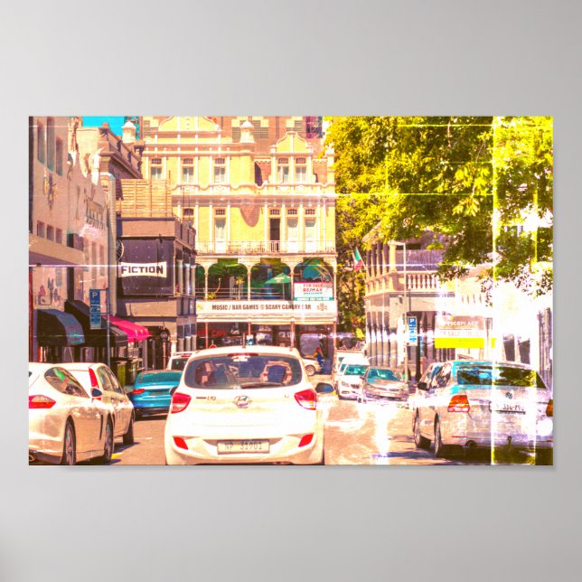 Poster Arquitetura de paisagem urbana da Cidade do Cabo n (Frente)