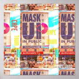 Poster Arquitetura de paisagem urbana da Cidade do Cabo n