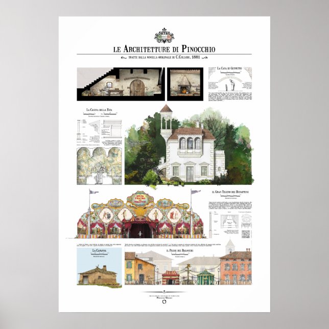Póster Arquitetura de Pinóquio (Frente)