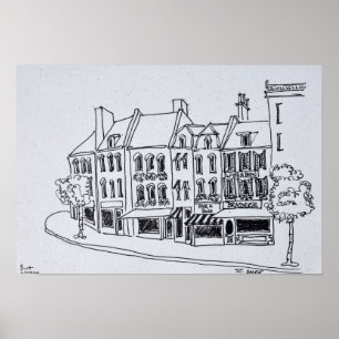 Póster Arquitetura de Saint-Omer, França