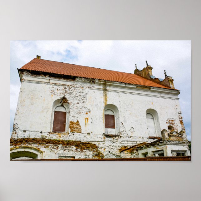 Poster Arquitetura de sinagoga de Excelentes Slonim da Bi (Frente)