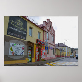 Poster Arquitetura de visualização de cidade de Belarus S