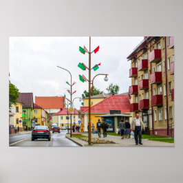 Poster Arquitetura de visualização de cidade de Belarus S