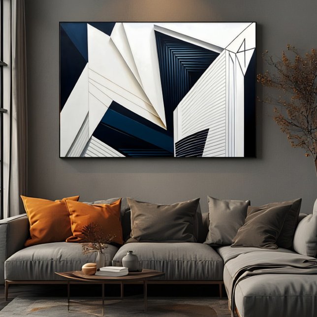 Poster Arquitetura Geométrica Abstrata Moderna (Criador carregado)