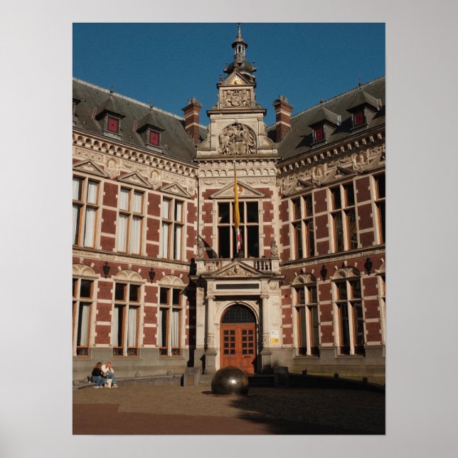 Poster Arquitetura holandesa em Utrecht, fotografia Legal (Frente)