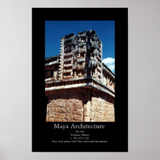 Poster Arquitetura Maya - Xla-Pak