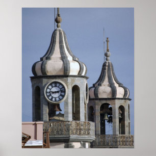 Póster arquitetura mourisca de La Orotava, Tenerife
