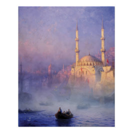 Póster Arquitetura Otomana Mesquita Nusretiye Top-Kahné