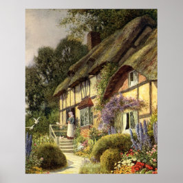Póster Arquitetura Vintage, Country Cottage House