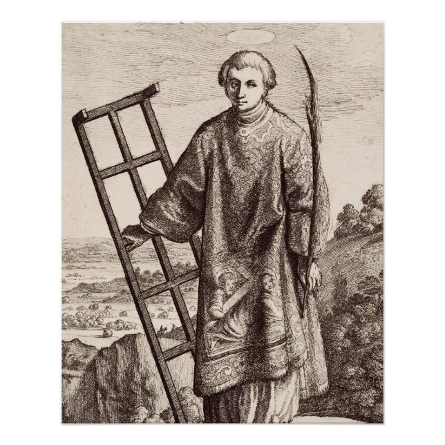 Póster Arquivo do santo padroeiro Lourenço (Frente)
