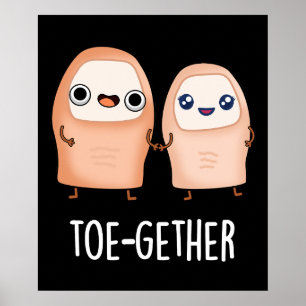 Poster Arrancada Engraçado BIg Toe Pun Dark BG