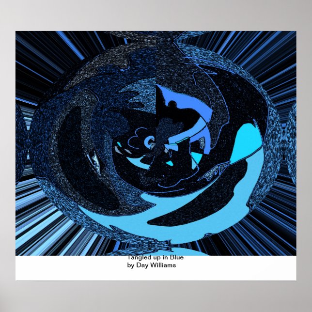 Poster Arrancado em Azul (Frente)