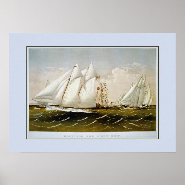 Póster Arrancando a nave leve. (Frente)