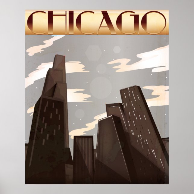 Poster Arranha-céu de Chicago (Frente)