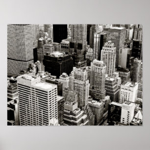 Póster Arranha-céus de Nova York de cima