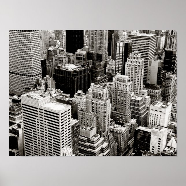 Póster Arranha-céus de Nova York de cima (Frente)