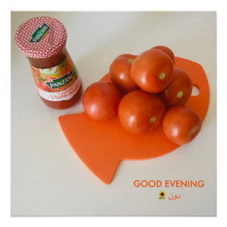 PÓSTER ARRANJAMENTO TOMATES E PASTA