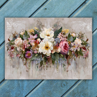 Poster Arranjo Floral de Flores Silvestres Boho