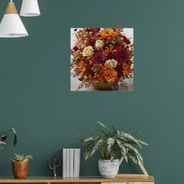 Poster Arranjo Floral de Outono