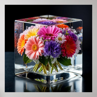 Poster Arranjo Floral Vibrante