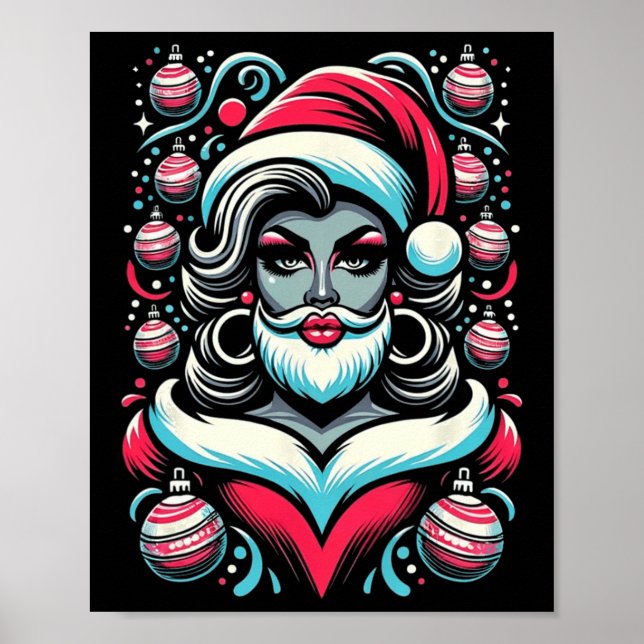 Poster Arraste Papais noeis Rainhas Para Mostrar O Natal  (Frente)