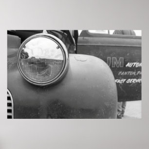 Poster Arrasto do vintage - gasser do caminhão
