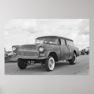 Póster Arrasto do vintage - nómada Gasser - Rolling Ston