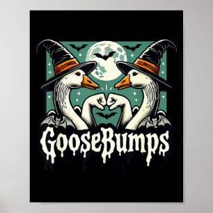 Poster Arrepios de Ganso Arrepios Engraçado Soco de Ganso