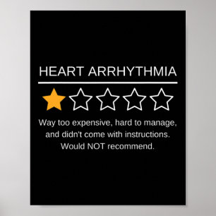 Poster Arritmia cardíaca Sensibilização Uma Estrelagem Su