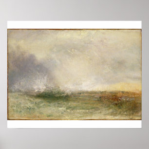 Póster Arrombamento tormentoso do mar de Joseph Mallord