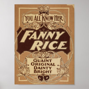 Póster Arroz de Fanny, 'Bright delicado original catita