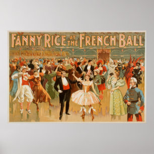 Poster Arroz de Fanny no teatro francês da bola