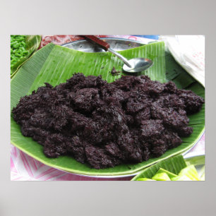 Poster Arroz Preto Pegajoso Tailandês Lao [Khao Niao Dam]