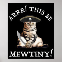Arrr! Este É O Mewsmall! Pirata Cat