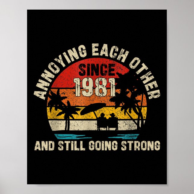 Poster Arruinando-Se Desde 1981, Annive De Casamento De 4 (Frente)