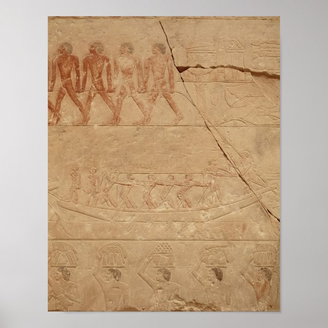Póster Arrumando um barco, de Mastaba de Mereruka (Frente)