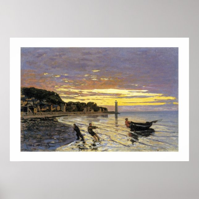 Póster Arrumando um Barco, Honfleur (Frente)