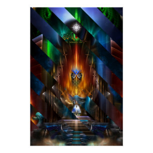 Póster Arsencia Deusa Ouro Razor Corte Perfeito Poster