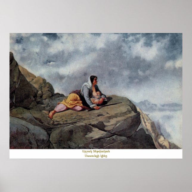 Poster Arshak Fetvadjian, Sasuntsi Kin (Frente)