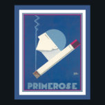 Poster Art. 1930, Primrose Cigarro Anúncio<br><div class="desc">Único, Art Deco, anúncio para cigarros Primrose - cerca de 1930 16x20 mostrado aqui.</div>