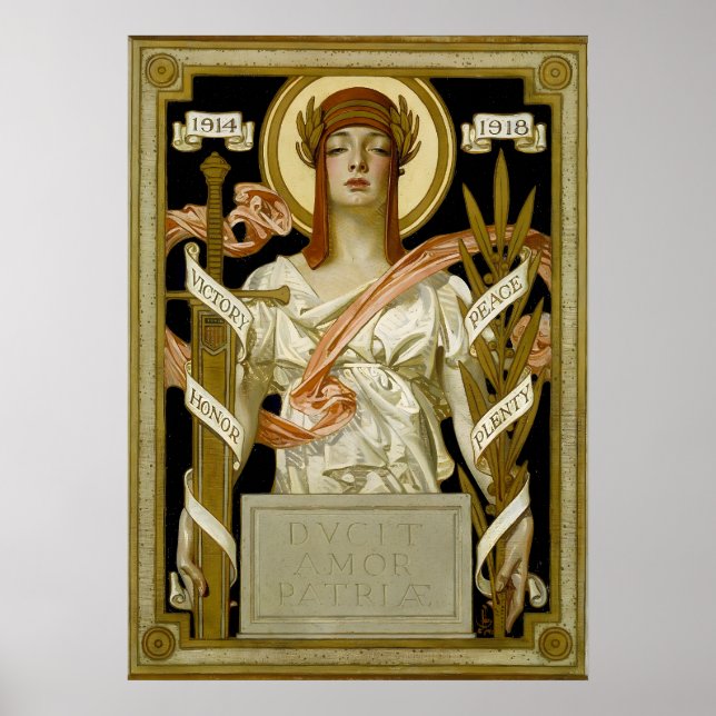 Poster Art Déco À Noite De Sábado (Frente)