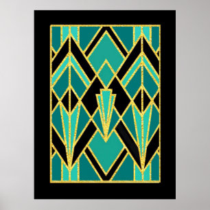Poster Art Deco Abstrato Pattern