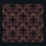 Poster Art Deco Black-Dourado Elegance<br><div class="desc">Um padrão constante no estilo Art Deco. Telas pretas e ouros. azulejos cerâmicos com efeito 3d. Um fundo de luxo entra nos anos 20 com o Art Deco Luxury! Azulejos ouros Brilham. Art Deco Luxe: Ouro Tilework Delight. Abrace os pórticos itinerantes dos anos 20!, nouveau, padrão, vinte anos, diamante, ilustração,...</div>