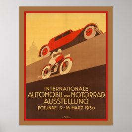 Poster Art Deco Car