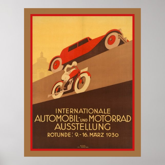 Poster Art Deco Car (Frente)