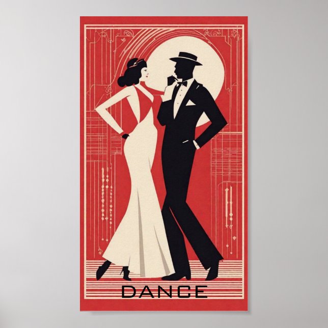 Poster Art Deco Dance (Frente)