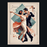 Poster Art Deco Dance<br><div class="desc">design poster excelente. Você vai adorar como os outros. Esteja livre para usar este design para outro produto que você quiser ou para personalizar e adicionar seu texto. Siga-me para mais. Obrigado. Tenha um bom dia.</div>