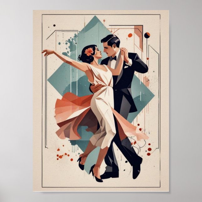 Poster Art Deco Dance (Frente)