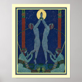 Póster Art Deco "Danses de Jadis" por George Barbier