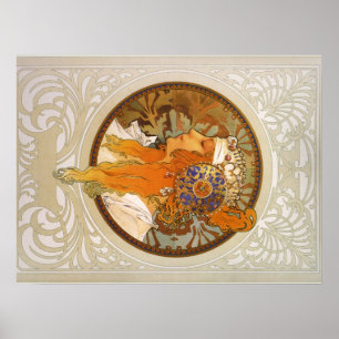 Póster Art deco de Alphonse Mucha